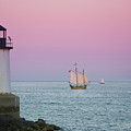 Fame at Sunset on Salem Harbor